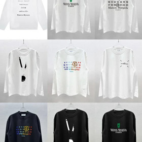 Maison Margiela pure cotton double-layered loose-fitting oversized T-shirt-5018