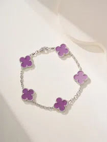 Van Cleef & ArpelsVan Cleef & Arpels Van Cleef & Arpels Violet Flower Bracelet-3905  