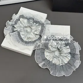 Miu Miu checkered lace scrunchie-6272  